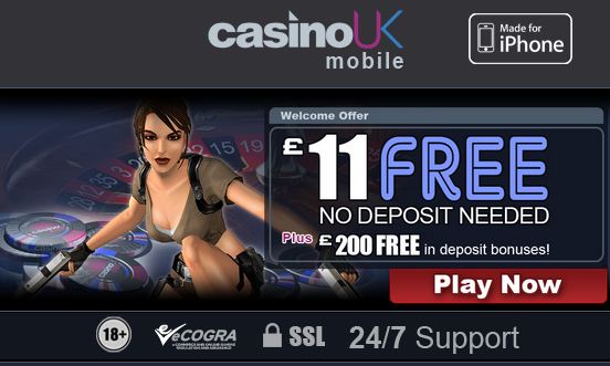 Above: Casino UK's Mobile Casino